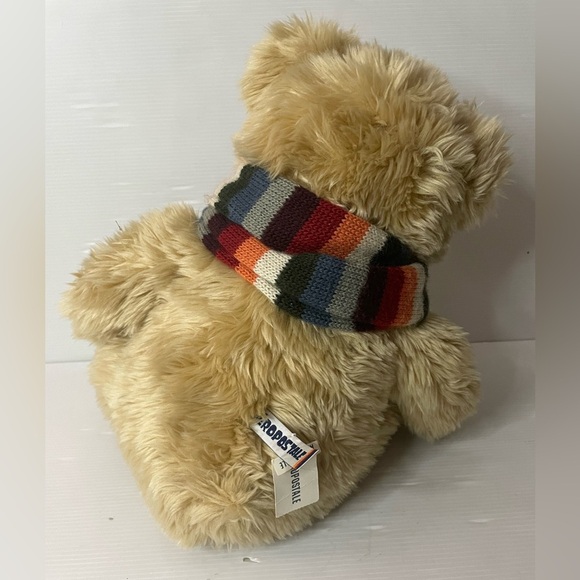 Vintage Aeropostale Plush Bear With Striped Scarf 13” NWT - Picture 3 of 5